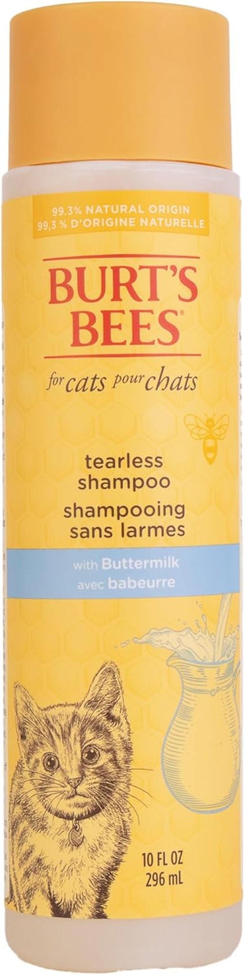 Burt'S Bees for Kittens Natural Tearless Shampoo with Buttermilk Cat Shampoo, Kitten Shampoo - Cat Grooming Supplies, Cat Bath Supplies, Shampoo for Cats, Kitty Shampoo, Pet Shampoo