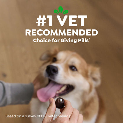 Pill Pockets for Dogs Chicken Flavor Large, Capsule Size Soft Dog Treats, 7.9 Oz, (30 Pk)