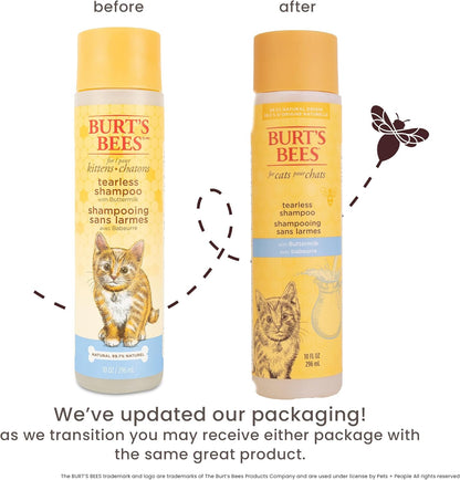 Burt'S Bees for Kittens Natural Tearless Shampoo with Buttermilk Cat Shampoo, Kitten Shampoo - Cat Grooming Supplies, Cat Bath Supplies, Shampoo for Cats, Kitty Shampoo, Pet Shampoo